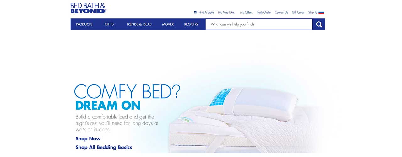 Gathering product and price data from Bed, Bath and Beyond online store