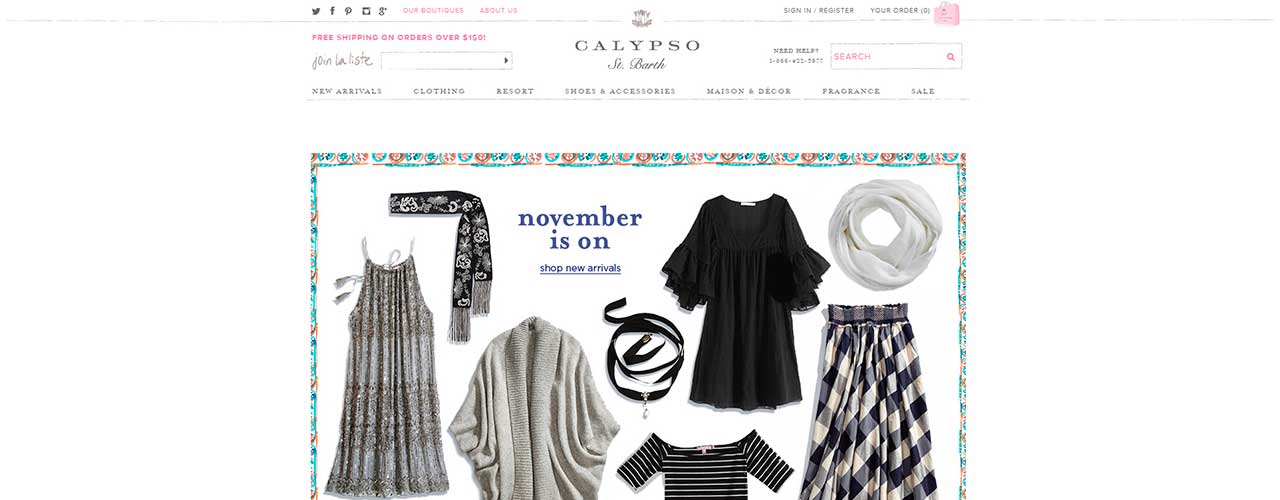 Extracting price and product information from Calypso St Barth online store