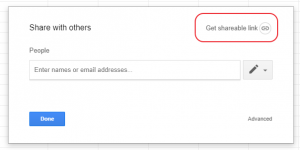 We allow all to have access to the Google Spreadsheet table